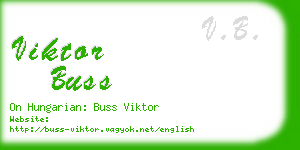 viktor buss business card